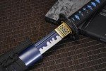Moonsword Katana, Blue Dragon Katana - 40.55" Full Tang High Manganese Steel Samurai Sword with Dragon Scabbard - Authentic Japanese Style Blade for Collectors & Martial Arts