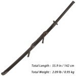 High Strength Polypropylene Hmong Sword Training Martial Arts Antique Sword Samurai with Sheath for Practice and Training