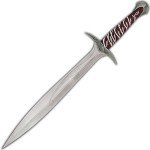 Lord of The Rings Sting Sword of Frodo Baggins | Authentic Collectible Reproduction | 15" Stainless Steel Blade | Engraved Sindarin Runes | Includes Certificate of Authenticity