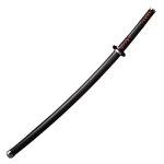 Sword fort Handmade Katana Anime Cosplay Sword, Carbon Steel Demon Sword Real Metal-Kamado Tanjirou