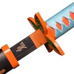 Sword fort Handmade Katana Anime Cosplay Sword, Carbon Steel Demon Sword Real Metal-Kochou Shinobu