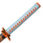 Sword fort Handmade Katana Anime Cosplay Sword, Carbon Steel Demon Sword Real Metal-Kochou Shinobu