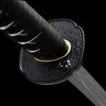 SANJISTU Samurai Sword | Traditional Hand-Forged Katana Swords Authentic Japanese Anime Samurai | High Carbon Steel Katanas Collection Sharp Full Tang (Black-Iron Twister)