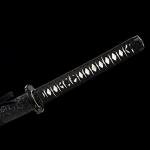 SANJISTU Samurai Sword | Traditional Hand-Forged Katana Swords Authentic Japanese Anime Samurai | High Carbon Steel Katanas Collection Sharp Full Tang (Black-Iron Twister)