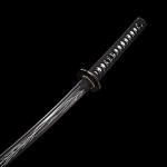SANJISTU Samurai Sword | Traditional Hand-Forged Katana Swords Authentic Japanese Anime Samurai | High Carbon Steel Katanas Collection Sharp Full Tang (Black-Iron Twister)