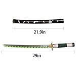 SV Handmade Anime Sword Cosplay Shinazugawa Sanemi Sword Katana 31 inches，Collectible Gifts