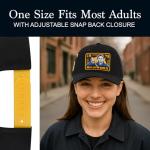 Halloween Baseball Cap, Michael Myers Snapback Hat with Curved Brim, Black, One Size