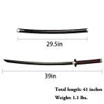 SV Handmade Anime Sword Cosplay Kamado Tanjirou Sword Katana 41 inches，Collectible Gifts