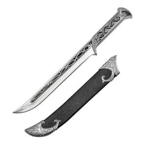 Otakumod 11" Fantasy Medieval Elvish Dagger. For Collection, Gift or Cosplay Renaissance Characters A Fair (Silver)