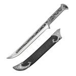 Otakumod 11" Fantasy Medieval Elvish Dagger. For Collection, Gift or Cosplay Renaissance Characters A Fair (Silver)