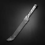 Otakumod 11" Fantasy Medieval Elvish Dagger. For Collection, Gift or Cosplay Renaissance Characters A Fair (Silver)