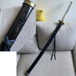 40" Anime Vergil Sword Yamato Sword in Plastic with Display Stand and Belt,for Cosplay,Collectible Display