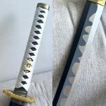 40" Anime Vergil Sword Yamato Sword in Plastic with Display Stand and Belt,for Cosplay,Collectible Display