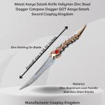 HandMade Medieval Movie Replica Catpaw Dagger Aryya Stark Knife with Table Stand