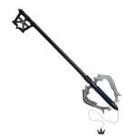34" Fantasy Metal Gamer Key Sword Collectible with Black Wrapped-Handle & Chain (Black)