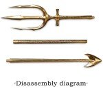 Sea King Poseidon Trident - Stainless Steel Cosplay Prop