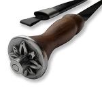 Windlass Hand Forged Medieval Primitive Scottish Dirk Knife Dagger with Star Shape Emblem Pommel and Sheath