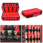 GWCASE Knife Display Case for 66+ Pocket Knives. Folding Holder, Butterfly Storage Organizer, Roll Collection Pouch for Survival Tactical Outdoor - Red