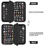 Display Case for 66+ Pocket Knives. Folding Knife Holder, Butterfly Knives Storage Organizer, Knives Roll Collection Pouch Carrier Bag for Survival Tactical Outdoor for EDC Mini Knife (Box Only)