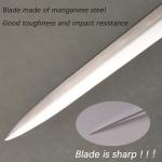 Sharp Blade Medieval Sword Black Western Sword Manganese Steel Blade Total Length 45.66 inches for Display Gift Collection