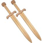 Adventure Awaits! Wooden Toy Pretend Play Sword for Kids | 2 Pack | 23" Medievel Knight Broadsword | Lightweight and Durable for Imaginative Kids | NOT a Weapon | Set of 2