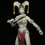 Boss Fight Studio Court of The Dead Gethsemoni - Queen of The Dead Action Figure – Highly Articulate Collectible Figurine with Accessories - Extra Hands, Clothing, Jewelry, Knife, and Sidekick – 4”