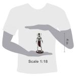 Boss Fight Studio Court of The Dead Gethsemoni - Queen of The Dead Action Figure – Highly Articulate Collectible Figurine with Accessories - Extra Hands, Clothing, Jewelry, Knife, and Sidekick – 4”