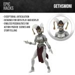Boss Fight Studio Court of The Dead Gethsemoni - Queen of The Dead Action Figure – Highly Articulate Collectible Figurine with Accessories - Extra Hands, Clothing, Jewelry, Knife, and Sidekick – 4”