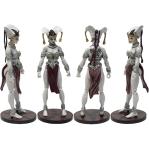 Boss Fight Studio Court of The Dead Gethsemoni - Queen of The Dead Action Figure – Highly Articulate Collectible Figurine with Accessories - Extra Hands, Clothing, Jewelry, Knife, and Sidekick – 4”