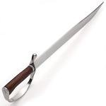 Windlass Historical Tactical Hunting Military D-Guard Hand Forged Steel Bowie Knife with Leather Scabbard