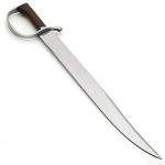 Windlass Historical Tactical Hunting Military D-Guard Hand Forged Steel Bowie Knife with Leather Scabbard