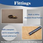 SJ SHI JIAN 40 inch High-Carbon Steel Blue Snowflake Pattern Sheath Japanese Katana Samurai Sword Full Tang Jian