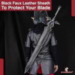 Dream2reality Cosplay sword art online Kirigaya Kazuto kirito Black - Dark Repulser Medium Carbon Steel Sword