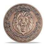 Lion Sword and Shield Challenge Coin - Inspirational Collectible, High Relief Design, Symbol of Courage and Strength, Medieval Style Classic Amulet(Pack of 10)