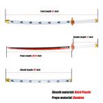Rengoku Sword. Demon Slayer Sword -41 inchfor Role-Playing and Collection.Anime Original Texture