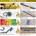 Jorumo Swords Building Sets for Adults, 42in Himejima Gyomei Axe & Meteor Hammer Building Block, Anime Sword Building Toy Katana Gift, 826 Pcs