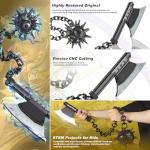 Jorumo Swords Building Sets for Adults, 42in Himejima Gyomei Axe & Meteor Hammer Building Block, Anime Sword Building Toy Katana Gift, 826 Pcs