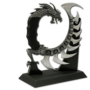 Fantasy Master FM-571 Fantasy Dragon Show Blade with Stand, 8-Inch Overall , Black