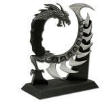 Fantasy Master FM-571 Fantasy Dragon Show Blade with Stand, 8-Inch Overall , Black