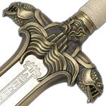 Armory Replicas™ - Barbarian Hero Collectible Replica Sword of Atlantis - Stainless Steel Decorative Full Sized Movie King Sword w/Display Plaque Mount & Hardware Inlcuded