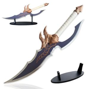 23.6" Anime Sword Kasaka's Knight Killer Sword Cosplay Props Metal with Display Stand