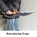 23.6" Anime Sword Kasaka's Knight Killer Sword Cosplay Props Metal with Display Stand