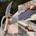 23.6" Anime Sword Kasaka's Knight Killer Sword Cosplay Props Metal with Display Stand