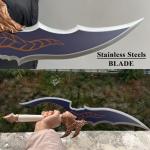 23.6" Anime Sword Kasaka's Knight Killer Sword Cosplay Props Metal with Display Stand