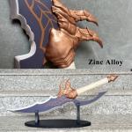 23.6" Anime Sword Kasaka's Knight Killer Sword Cosplay Props Metal with Display Stand