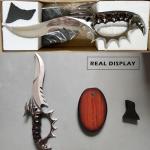 COSWOR 16" Medieval Stainless Steel Fantasy European Dutch Sword for Home Decor, Collection