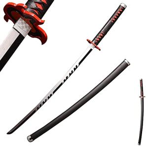 Sword fort Handmade Katana Anime Cosplay Sword, Stainless Steel Demon Sword Real Metal-Tanjiro3