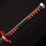 Sword fort Handmade Katana Anime Cosplay Sword, Stainless Steel Demon Sword Real Metal-Tanjiro3