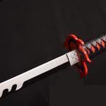 Sword fort Handmade Katana Anime Cosplay Sword, Stainless Steel Demon Sword Real Metal-Tanjiro3