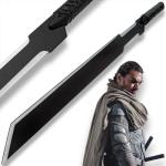 United Cutlery Long Blade of Duncan Idaho Replica | Officially Licensed Dune Movie Collectible | Stainless Steel Blade | Wall Display Plaque and Certificate of Authenticity | Overall Length 32.125"